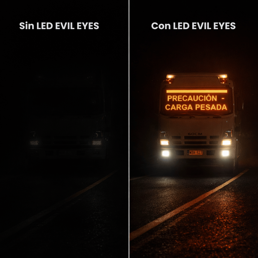 LED EVIL EYES PRO™  60cm: La Mirada que Impone Respeto en la Carretera