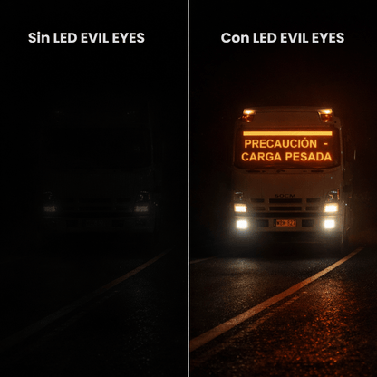 LED EVIL EYES PRO™  60cm: La Mirada que Impone Respeto en la Carretera