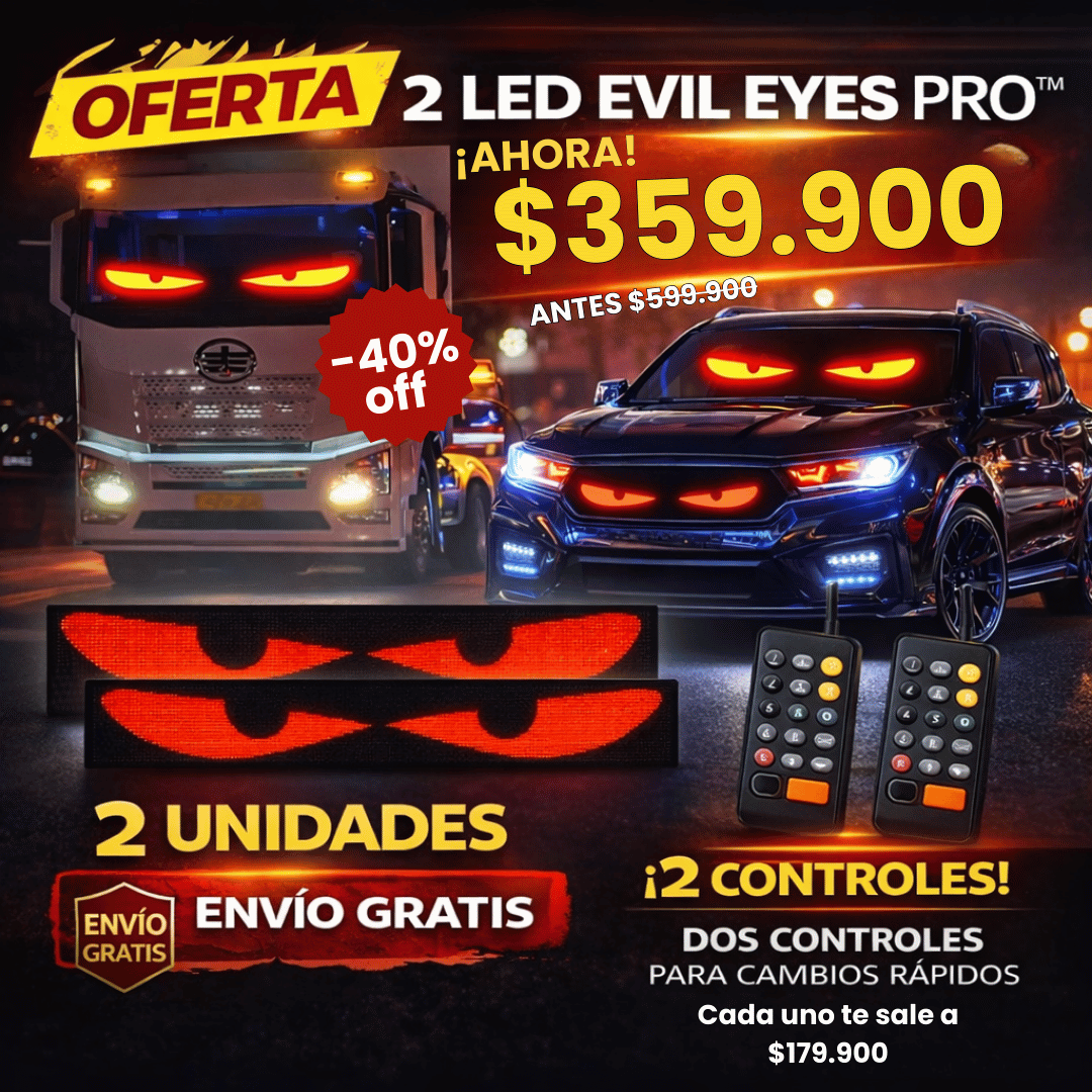 LED EVIL EYES PRO™  60cm: La Mirada que Impone Respeto en la Carretera