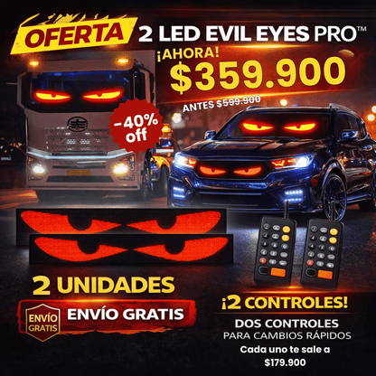 LED EVIL EYES PRO™  60cm: La Mirada que Impone Respeto en la Carretera
